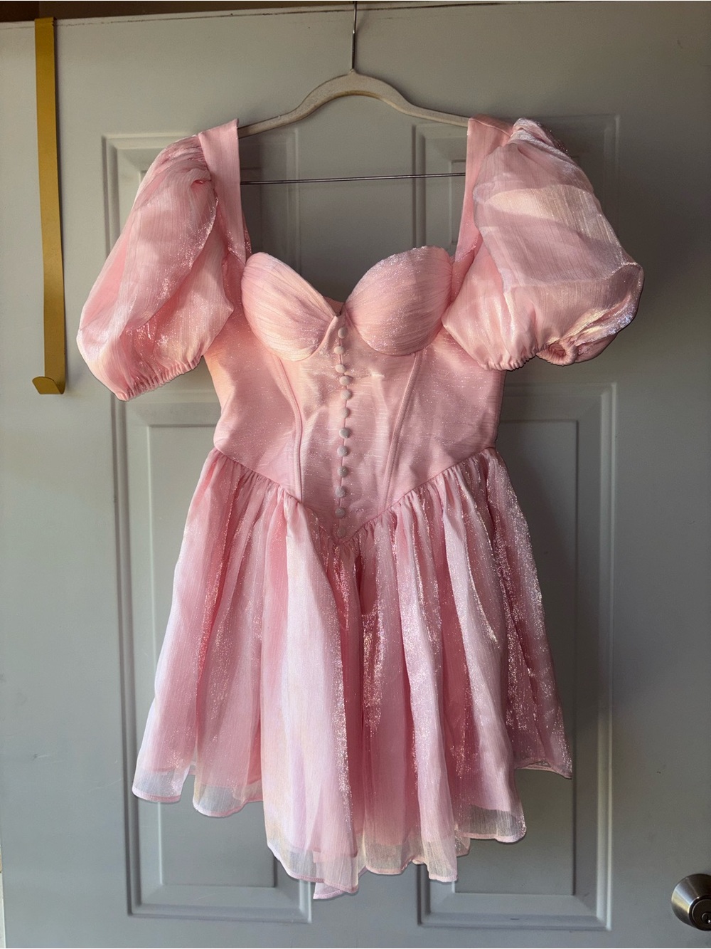 Adeirlina pink corset mini dress size S